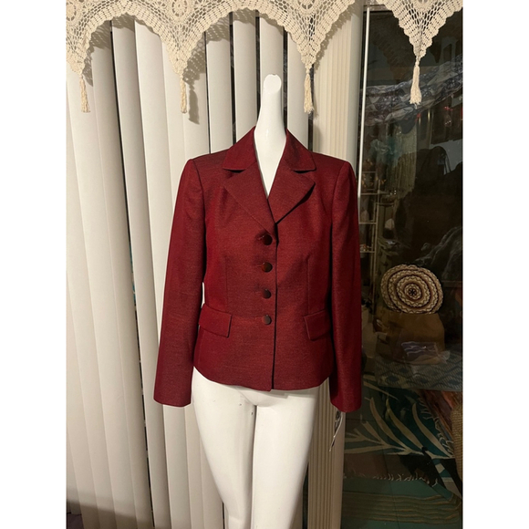 Women's Evan-Picone Blazer Size 6 Red - Picture 1 of 4